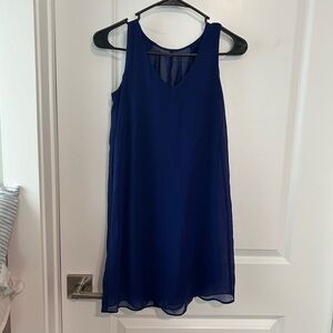 BCX Navy Sleeveless Mini Dress